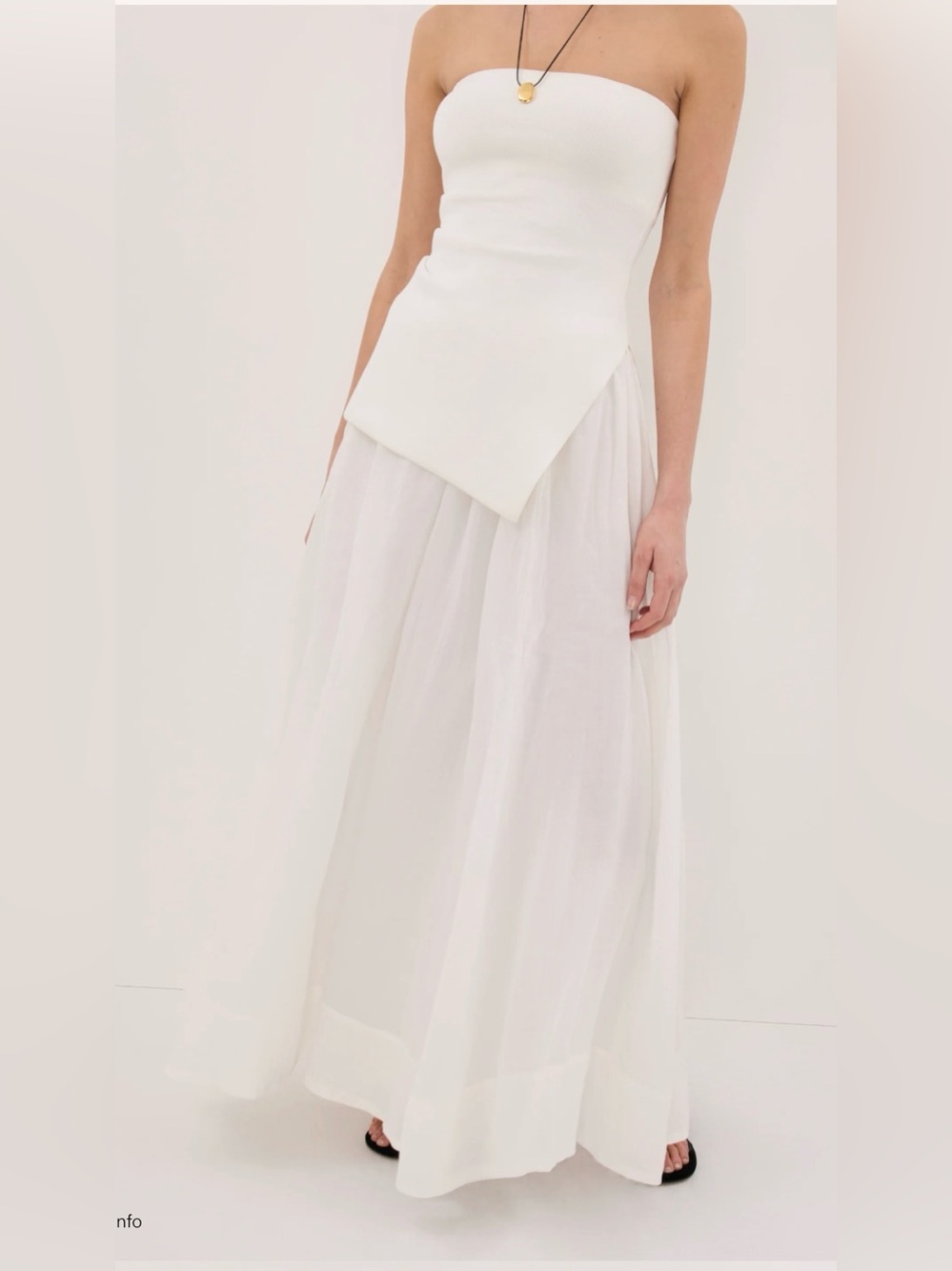 DISSH Layne White Ramie Maxi Skirt - Picture 7 of 15